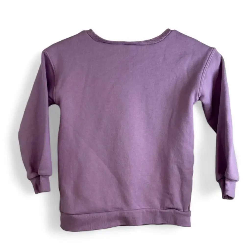 Carter's Purple Kids Heart fleece Sweatshirt size 5T